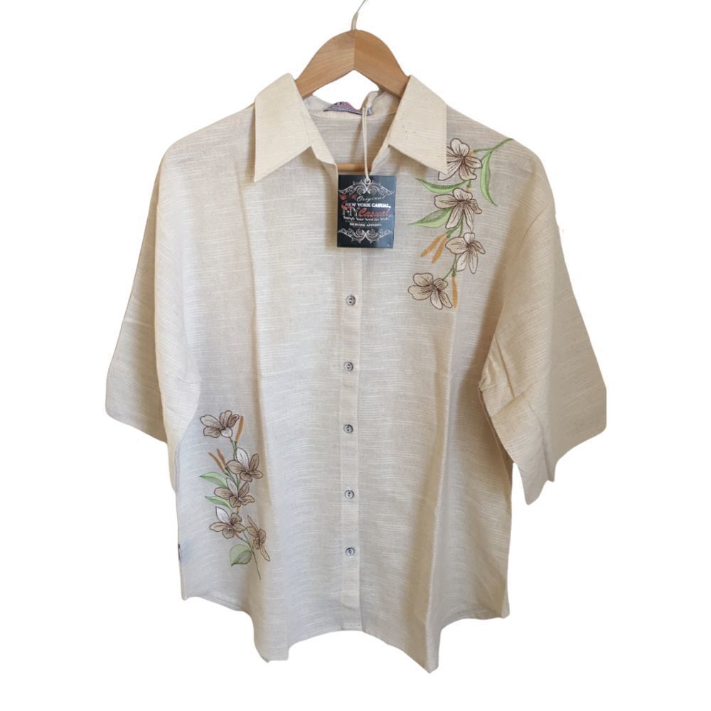 New York Casual Button Down Shirt/Top L